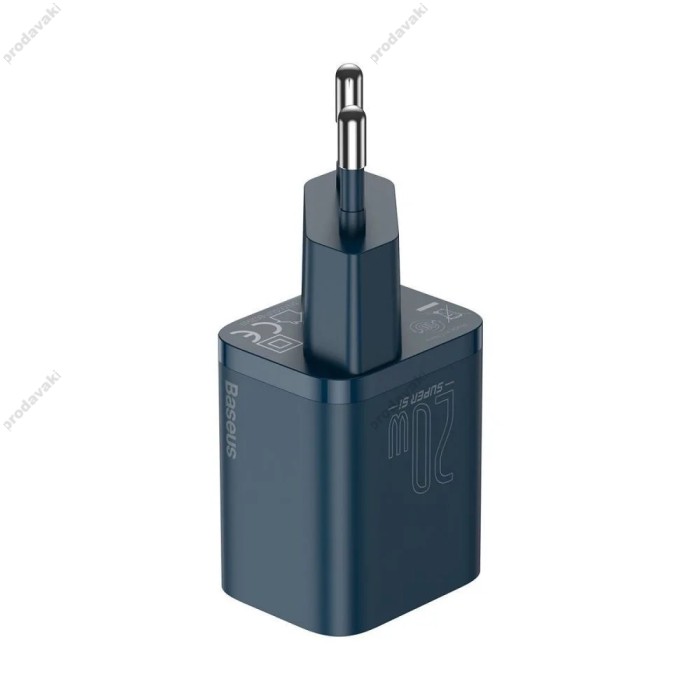 Мережевий зарядний пристрій Baseus Super Si Quick Charger 20W Blue CCSUP-B03